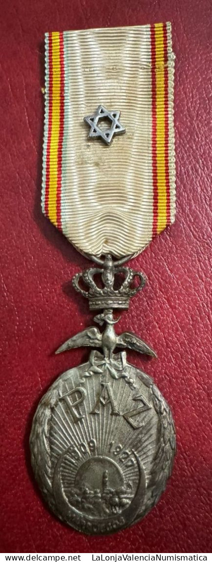 España Medalla Alfonso XIII Paz De Marruecos 1909 -1927 PG 828 - Altri & Non Classificati