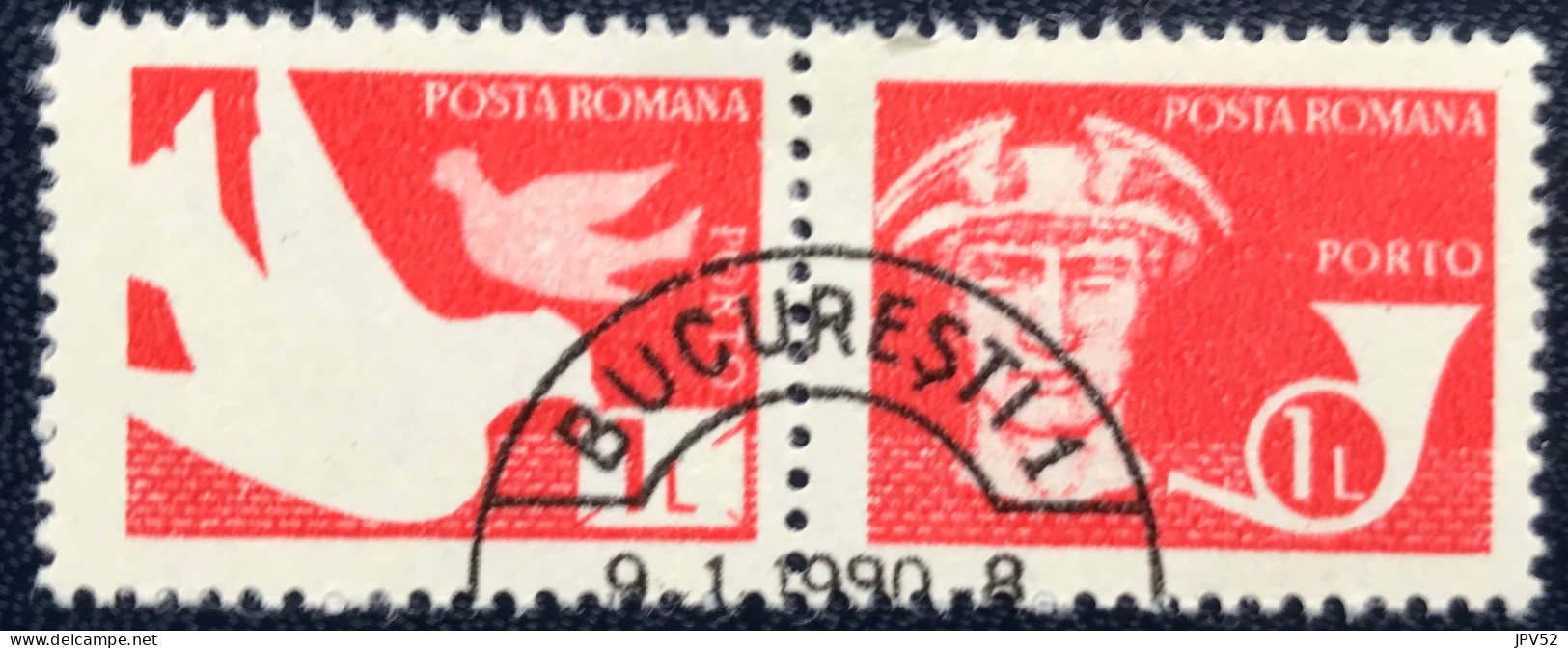Romana - Roemenië - C14/53 - 1982 - (°)used - Michel 127 - Postduiven & Mercurius & Posthoorn - BUCURESTI - Postage Due