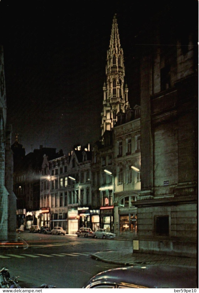 BELGIQUE BRUXELLES RUE AU BEURRE DE NUIT - Bruselas La Noche