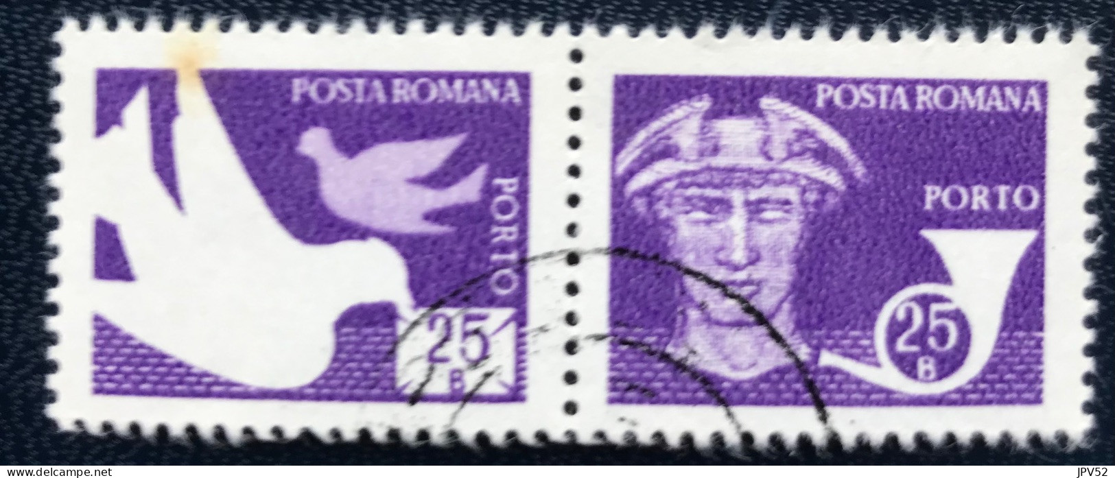 Romana - Roemenië - C14/53 - 1982 - (°)used - Michel 125 - Mercurius & Postoorn & Postduiven - Portomarken