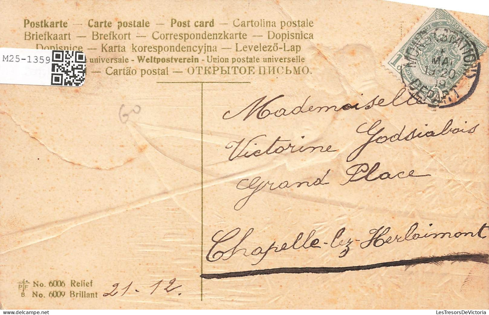 COUPLES - Sans Jamais S'arrêter - Couple Dans Une Barque - Carte Postale Ancienne - Paare