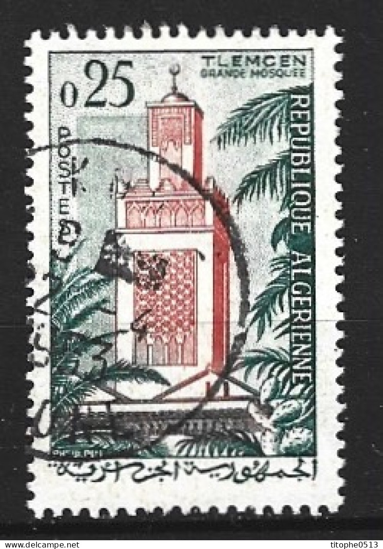 ALGERIE. N°366 Oblitéré De 1962. Mosquée. - Moschee E Sinagoghe