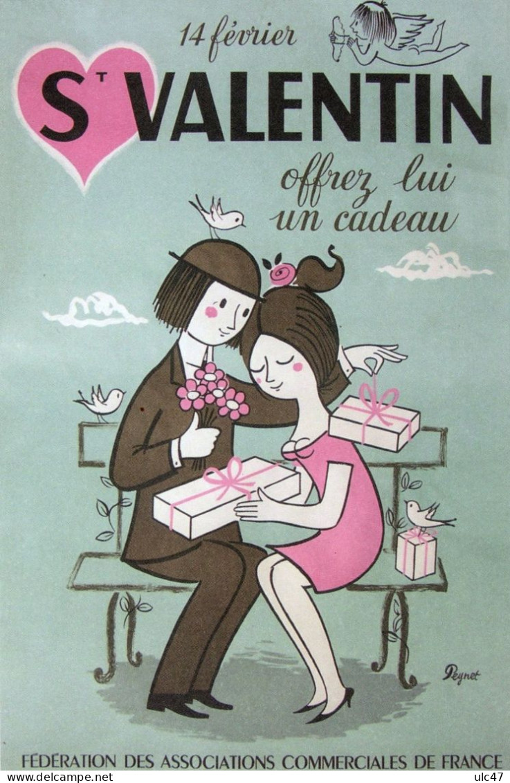-  Illustration De Peynet. - 14 Février  ST VALENTIN Offrez Lui Un Cadeau - - Saint-Valentin