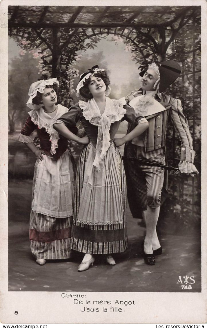 COUPLES - Homme Faisant La Cour à Une Dame - De La Mère Angot - Carte Postale Ancienne - Parejas