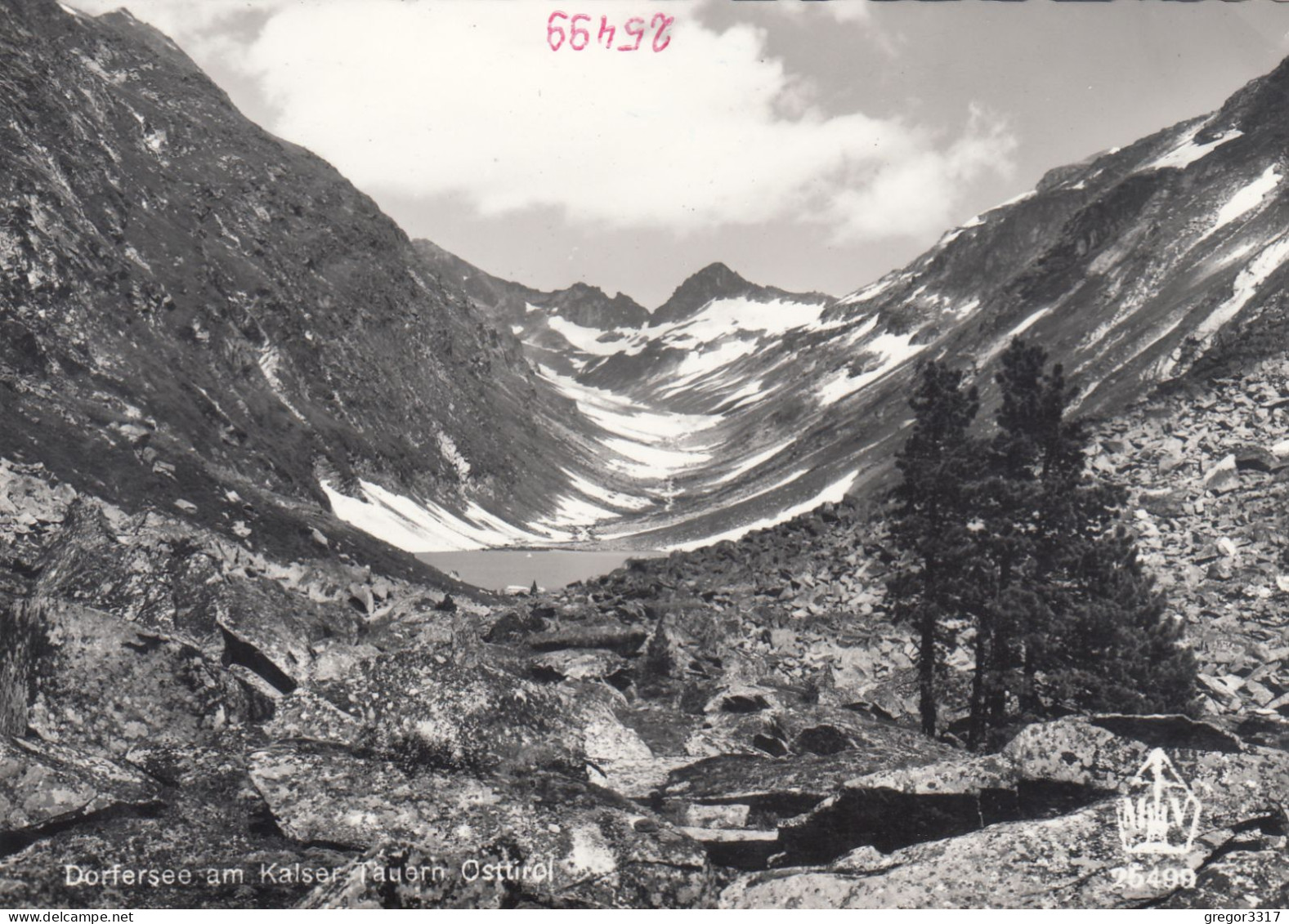 D9581) DORFERSEE Am KALSER TAUERN - Osttirol - Kals - Alte S/W AK - Kals