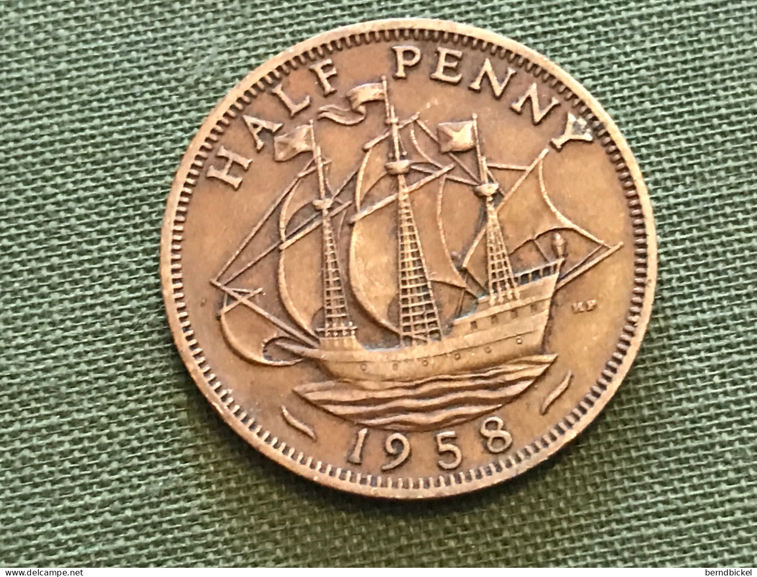 Münze Münzen Umlaufmünze Großbritannien 1/2 Penny 1958 - C. 1/2 Penny