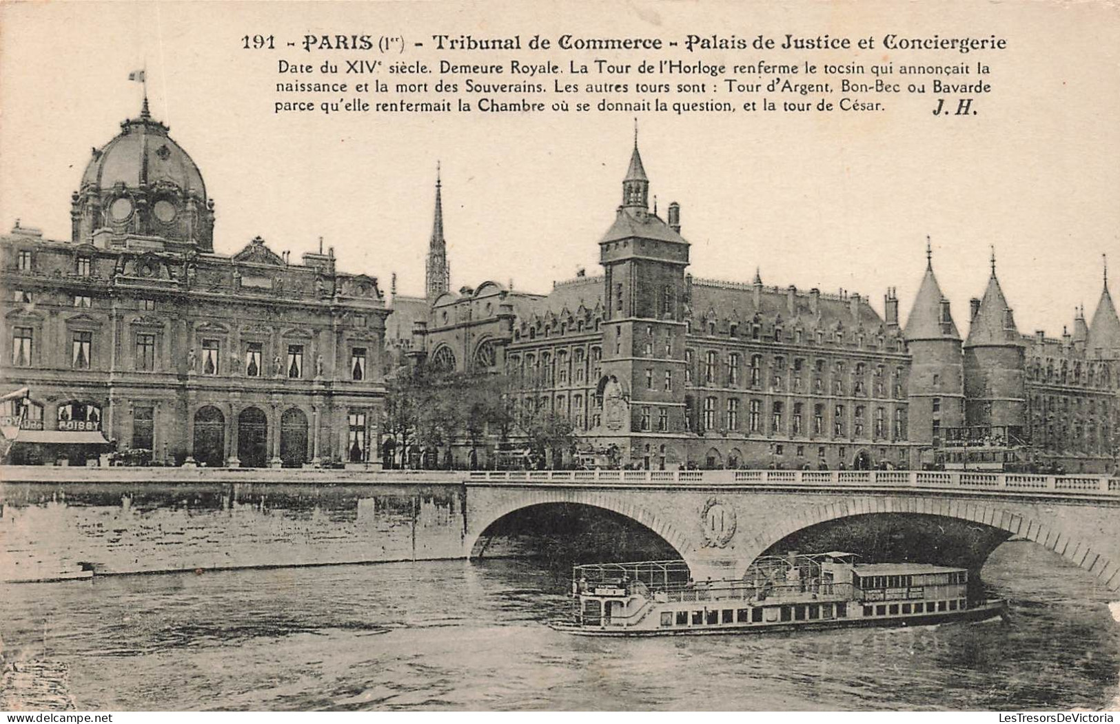 FRANCE - Paris - Tribunal De Commerce - Palais De Justice Et Conciergerie - Carte Postale Ancienne - Autres & Non Classés