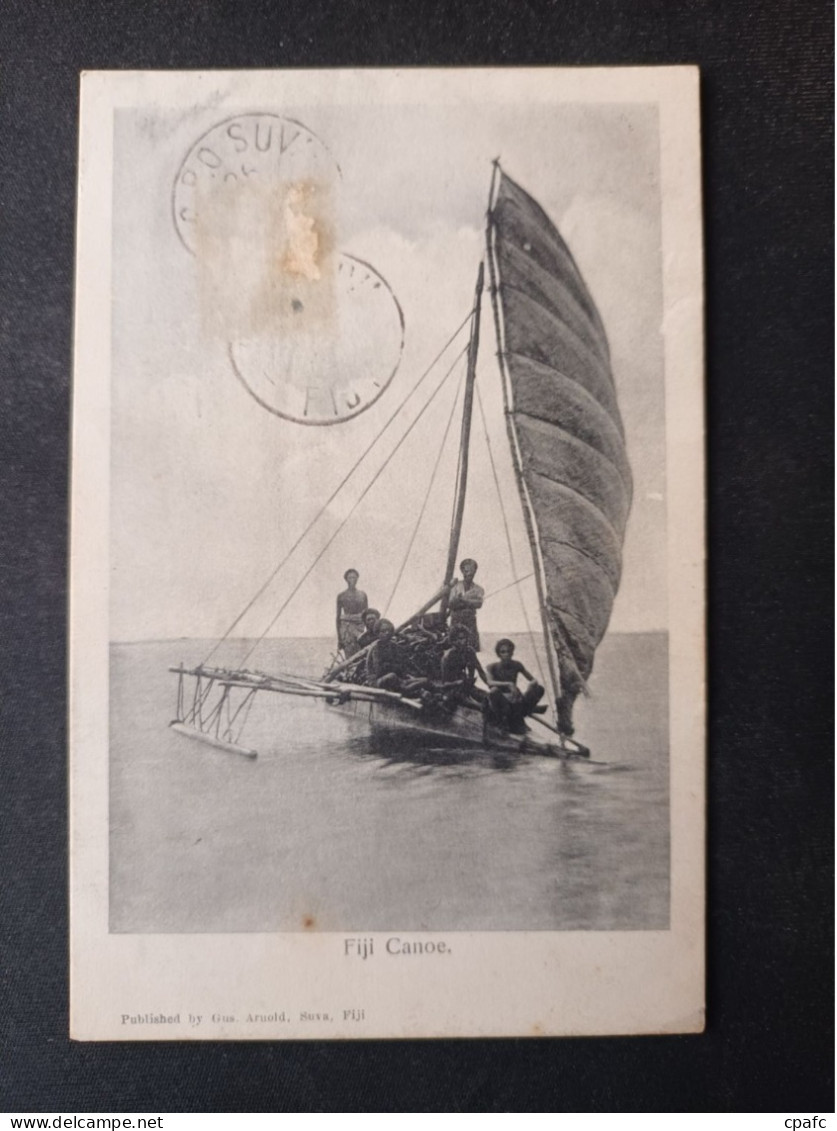 Océanie > Fidji - Fijii Canoe / Editions Arnold, Suva 1900 - Figi