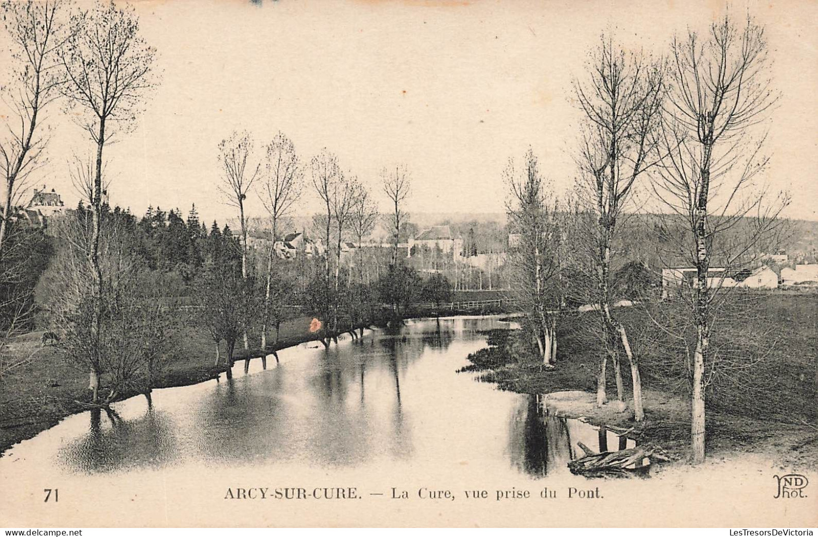 FRANCE - Arcy Sur Cure - La Cure - Vue Prise Du Pont - Carte Postale Ancienne - Other & Unclassified