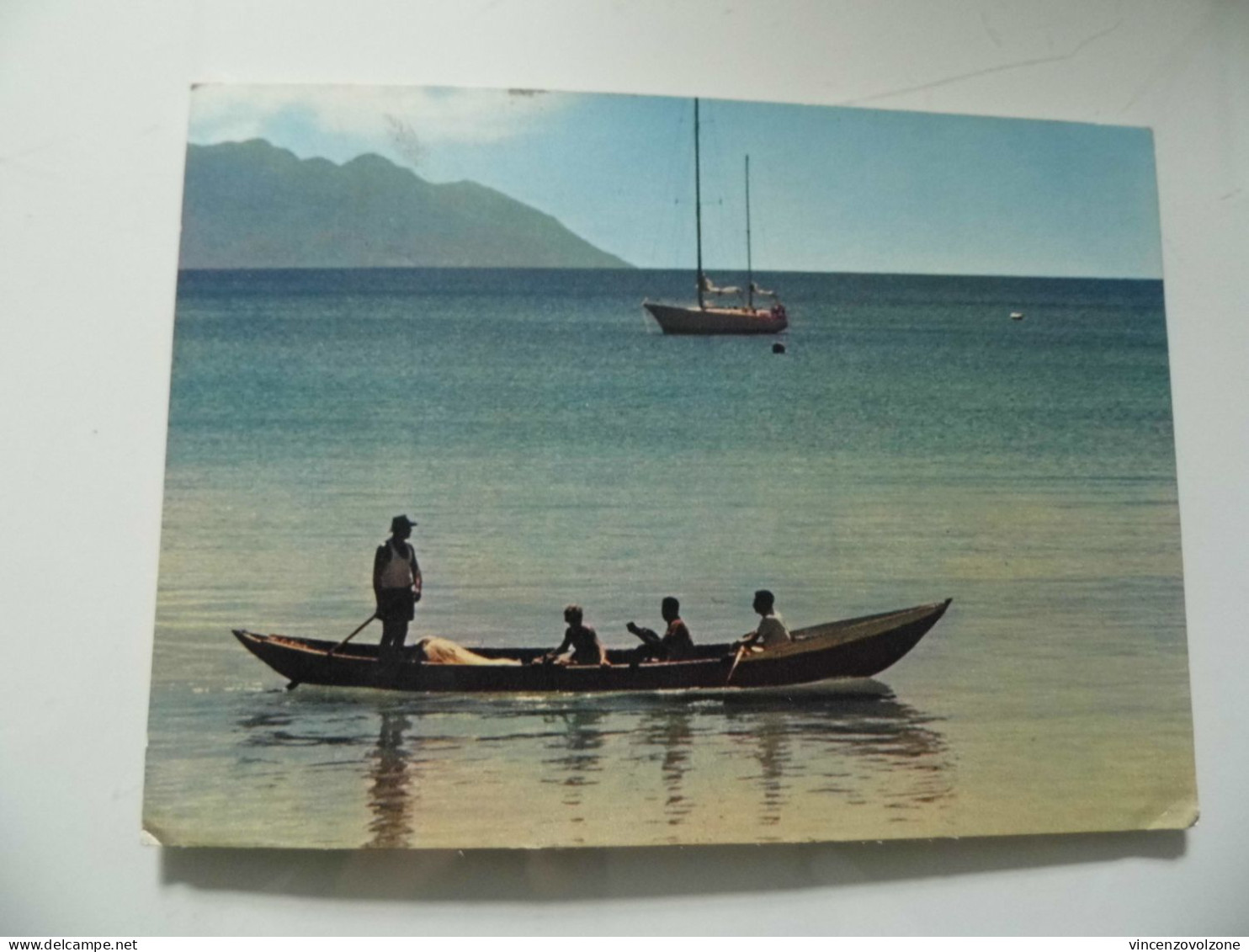 Cartolina Viaggiata "SEYCHELLES Profile Of Silhouette Island" 1975 - Seychellen