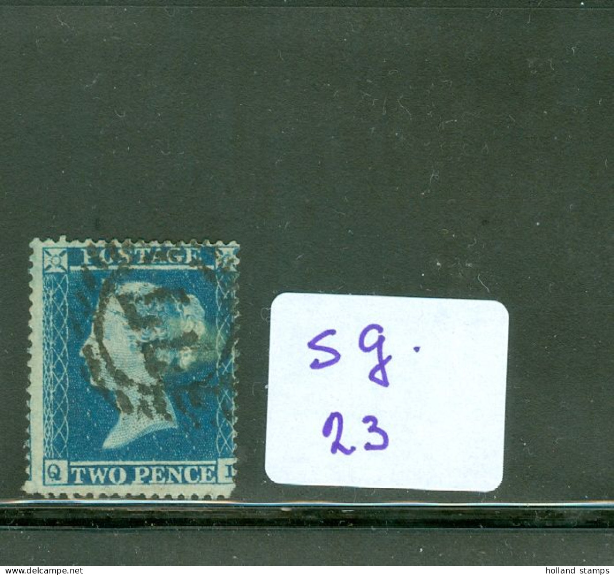 ENGLAND * GREAT BRITAIN * GRANDE BRETAGNE * Großbritannien * TWO PENCE Stamp SG.35 * Used Blue Perforated (4) - Gebraucht