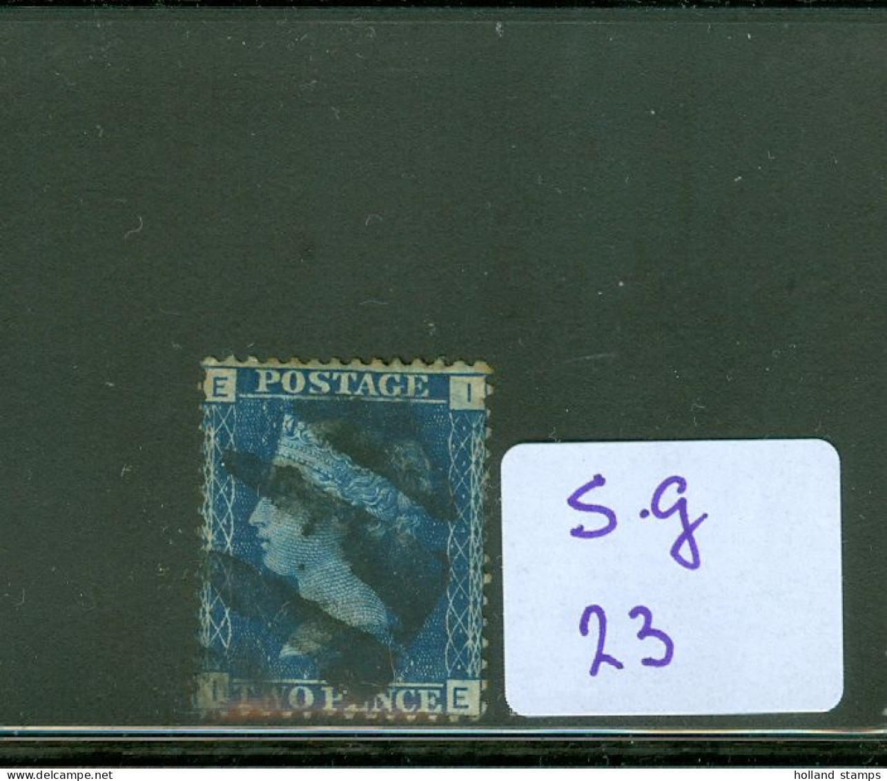 ENGLAND * GREAT BRITAIN * GRANDE BRETAGNE * Großbritannien * TWO PENCE Stamp SG.35 * Used Blue Perforated (3) - Used Stamps