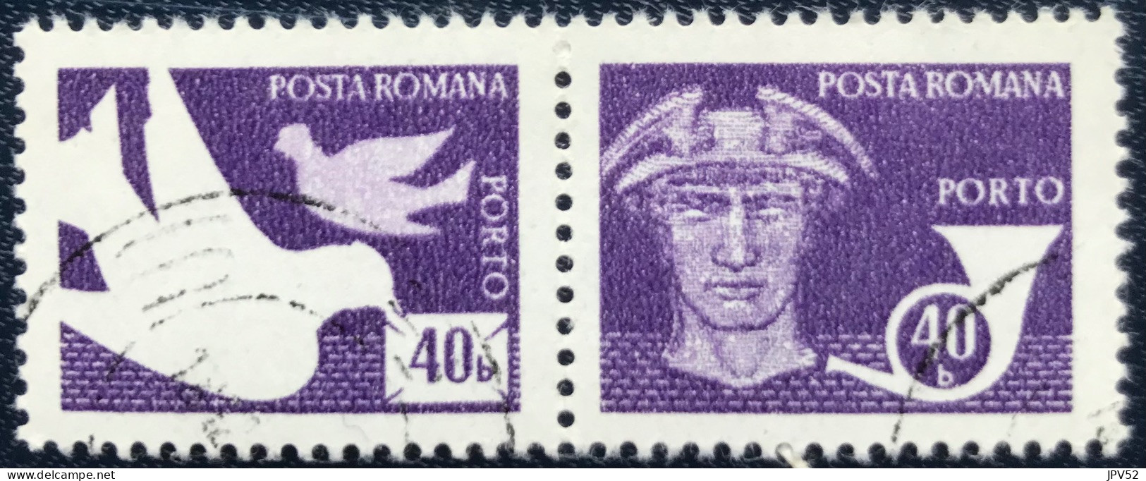 Romana - Roemenië - C14/54 - 1982 - (°)used - Michel 125 - Mercurius & Postoorn & Postduiven - Port Dû (Taxe)