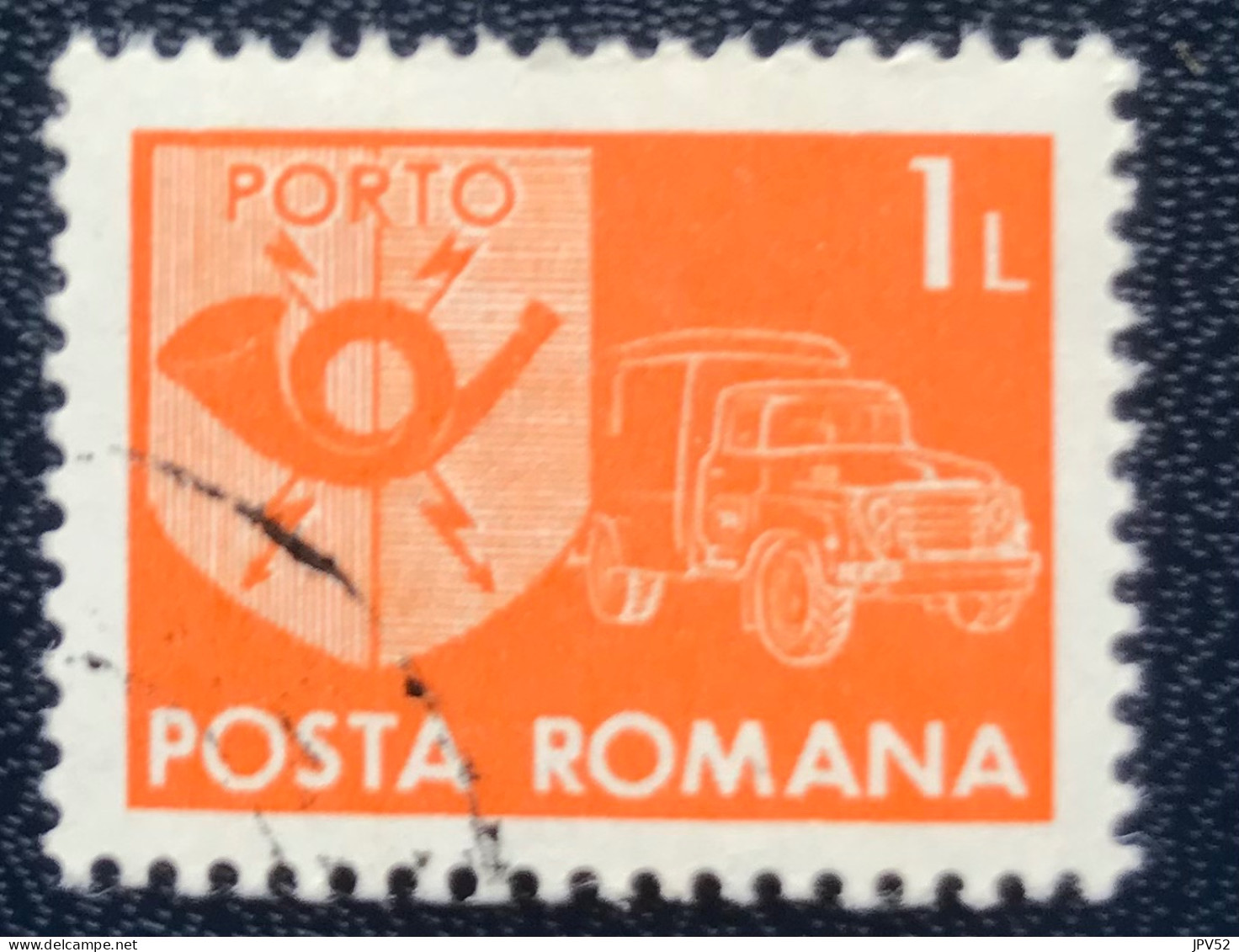 Romana - Roemenië - C14/54 - 1974 - (°)used - Michel 124 - Postembleem & Postvoertuig - Port Dû (Taxe)