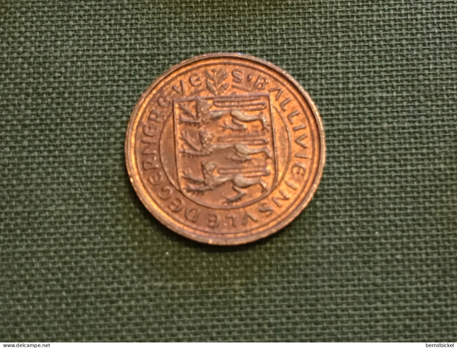 Münze Münzen Umlaufmünze Guernsey 1/2 New Penny 1971 - Guernesey