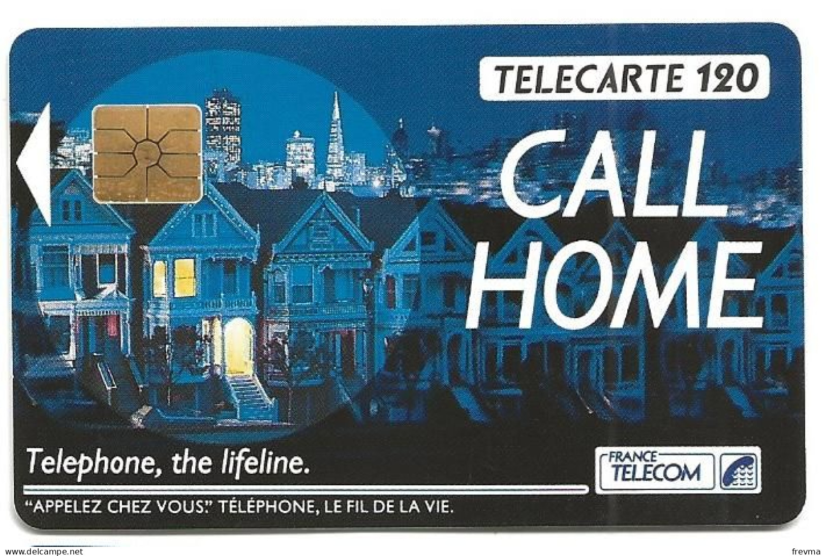 Telecarte F 121 Call Home 120 Unités Luxe GEM - 1990