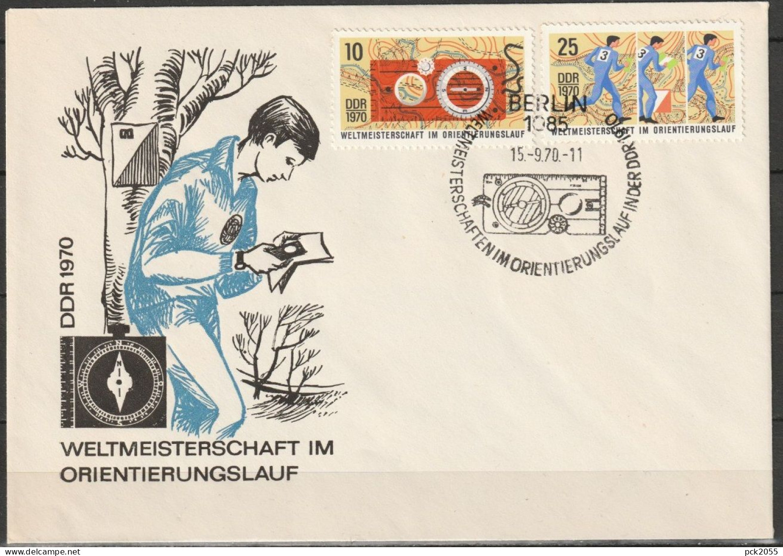 DDR FDC1971 Nr.1605 - 1606  Weltmeisterschaft Im Orientierungslauf ( D 2382 ) Günstige Versandkosten - 1971-1980