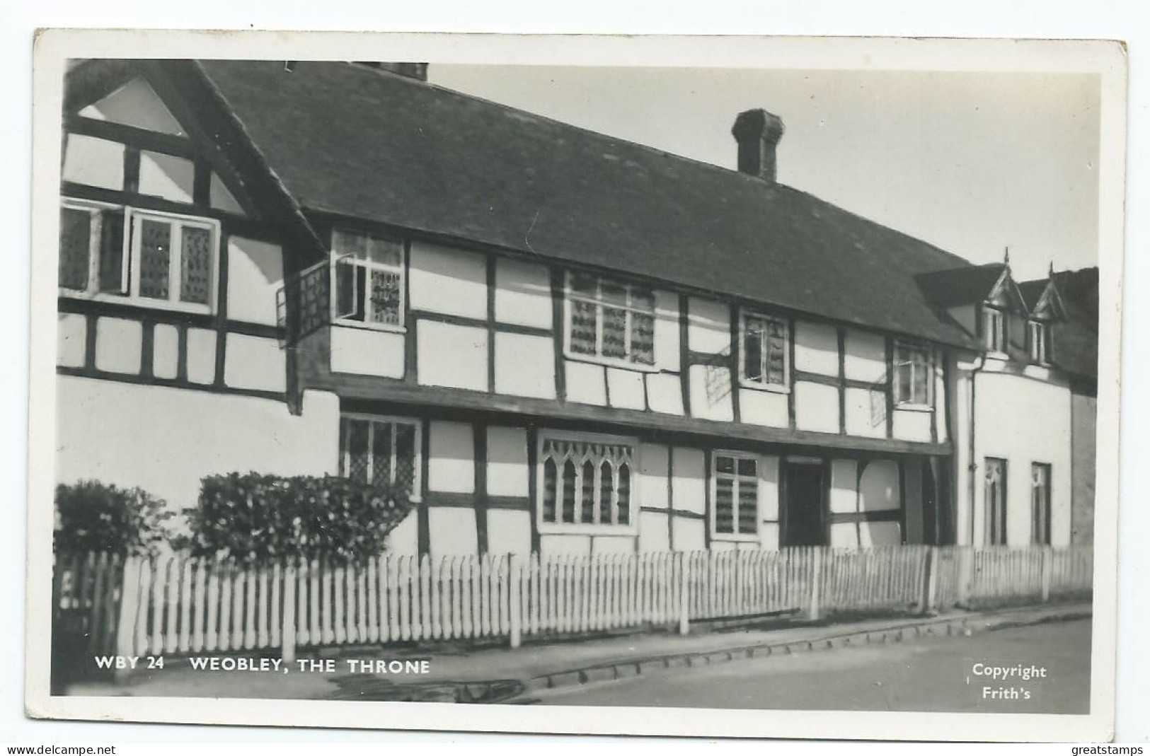 Herefordshire  Weobley The Throne Rp Frith's Unused - Herefordshire