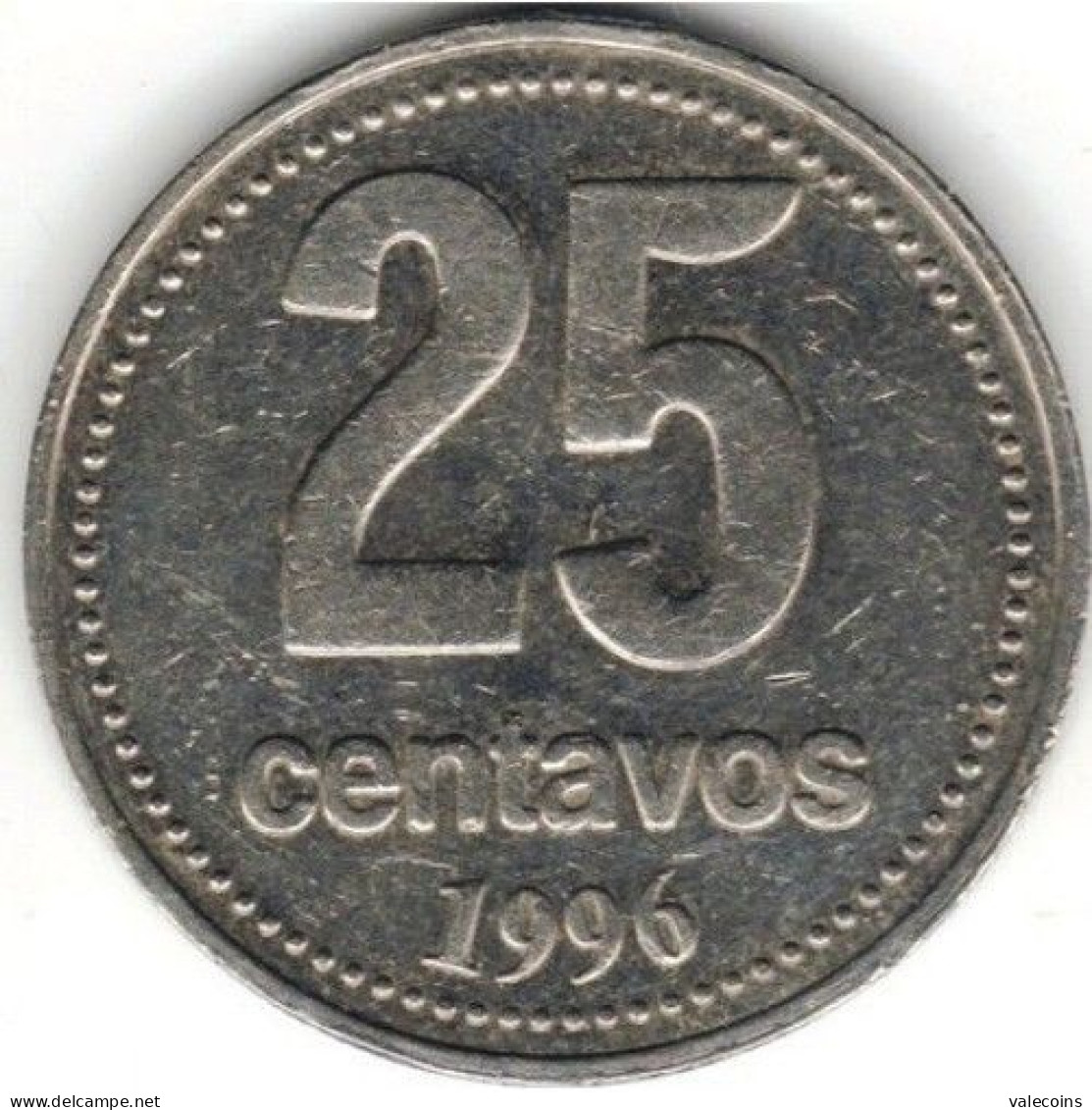 ARGENTINA - 1996 - 25 Centavos - KM 110a - AUNC - Argentine