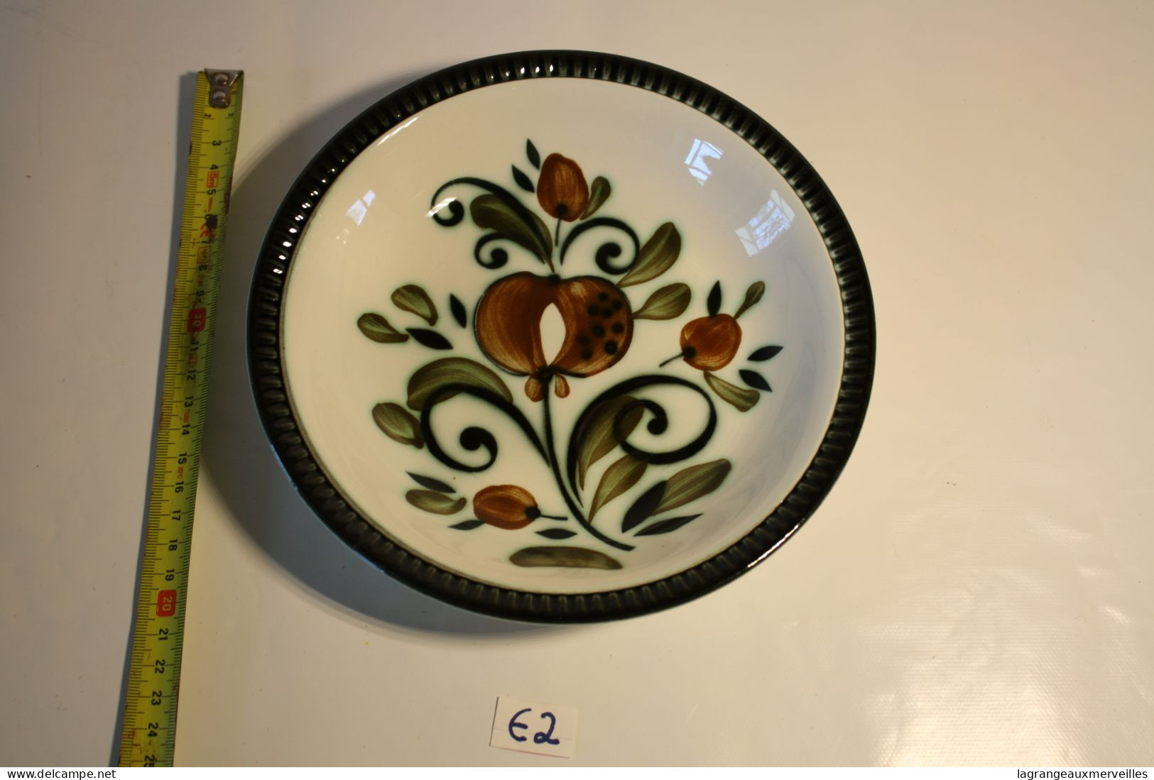 E2 Assiette Creuse - BOCH - Belgium - Argenteuil Fait Main - Décor Inaltérable - Motif Floral - Vintage 1960 - 9 - Boch (BEL)