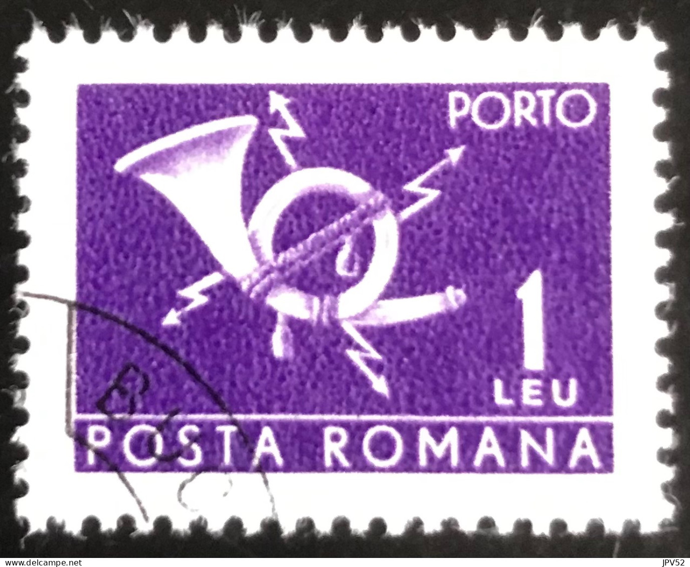 Romana - Roemenië - C14/54 - 1967 - (°)used - Michel 112 - Posthoorn & Bliksem - Impuestos