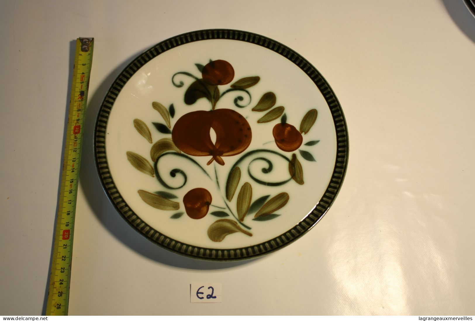 E2 Assiette Semi Creuse - BOCH - Belgium - Argenteuil Fait Main - Décor Inaltérable - Motif Floral - Vintage 1960 - 10 - Boch (BEL)