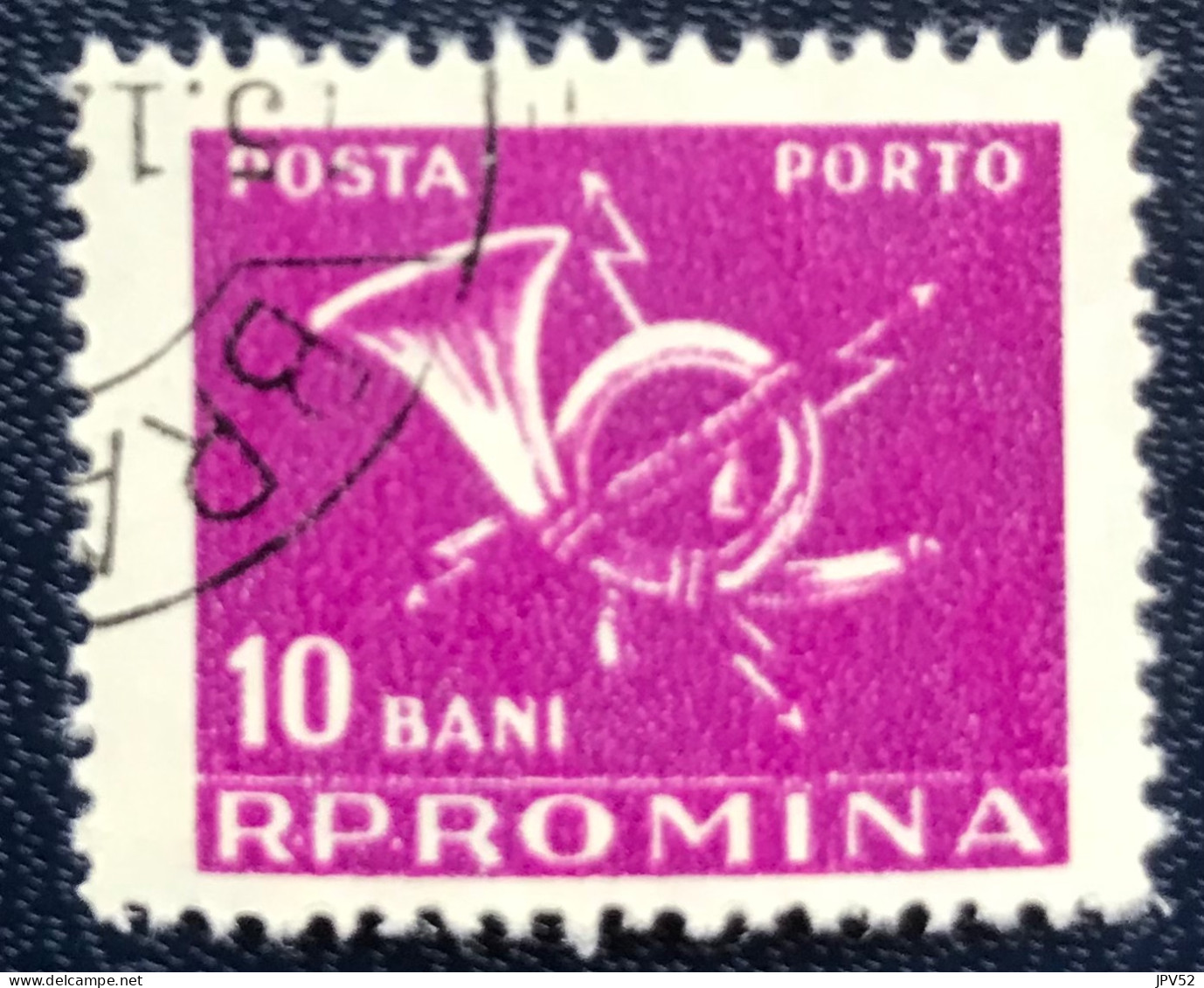 Romana - Roemenië - C14/54 - 1957 - (°)used - Michel 103 - Posthoorn & Bliksem - Portomarken