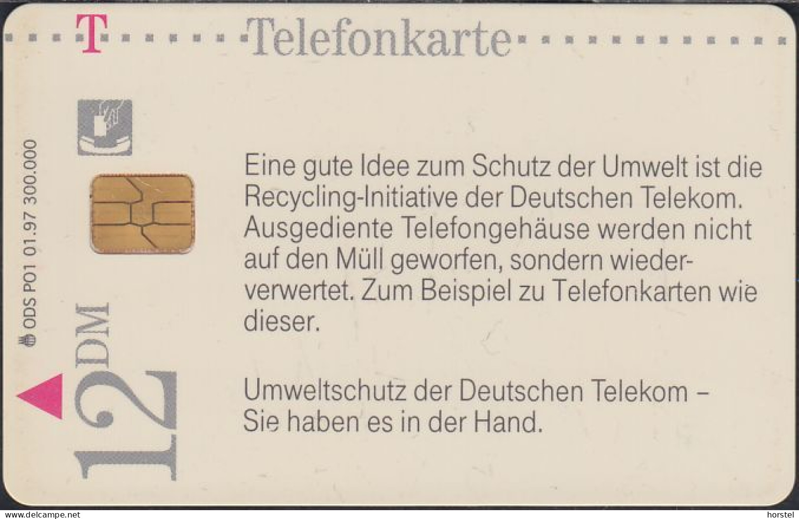 GERMANY P01/97 - Recycling - Mutter Erde - Blume - DD: 2704 - P & PD-Series : D. Telekom Till