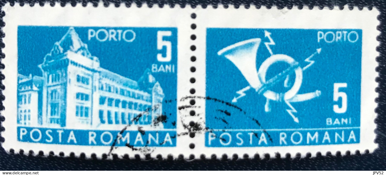 Romana - Roemenië - C14/54 - 1967 - (°)used - Michel 108 - Postkantoor & Posthoorn & Bliksem - Portomarken