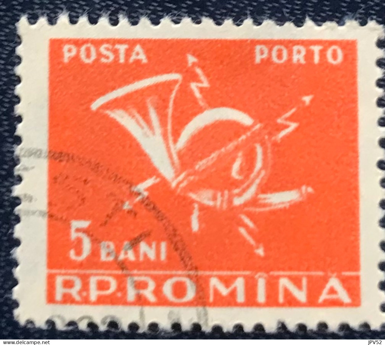 Romana - Roemenië - C14/54 - 1957 - (°)used - Michel 102 - Posthoorn & Bliksem - Postage Due