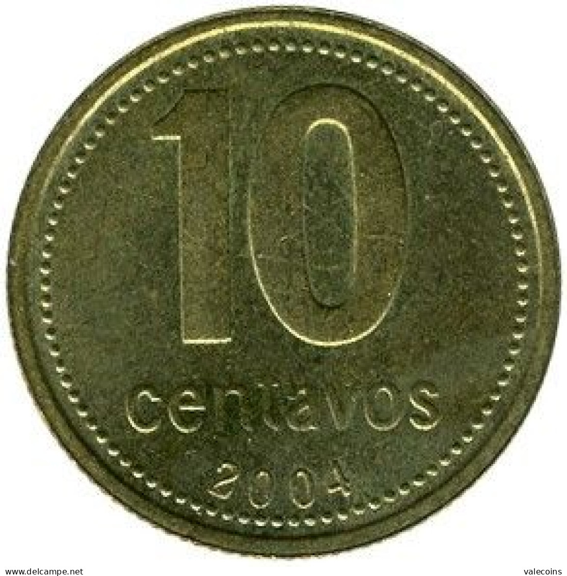 ARGENTINA - 2004 - 10 Centavos - KM 107 - XF+ - Argentine