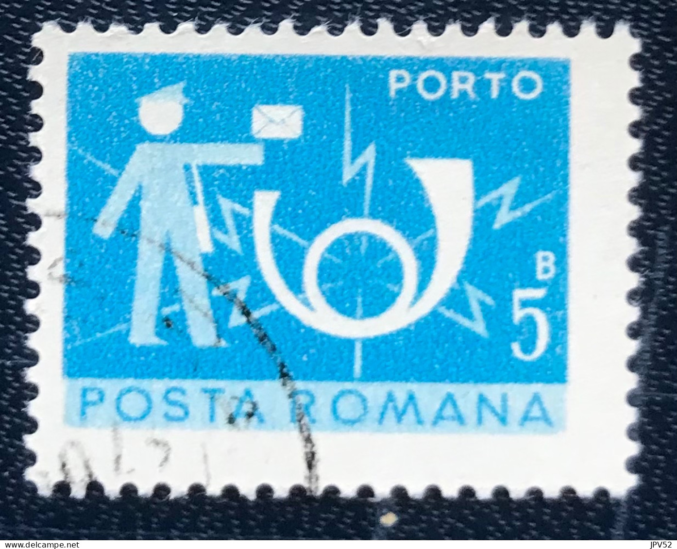 Romana - Roemenië - C14/54 - 1974 - (°)used - Michel 119 - Postbode & Posthoorn - Postage Due