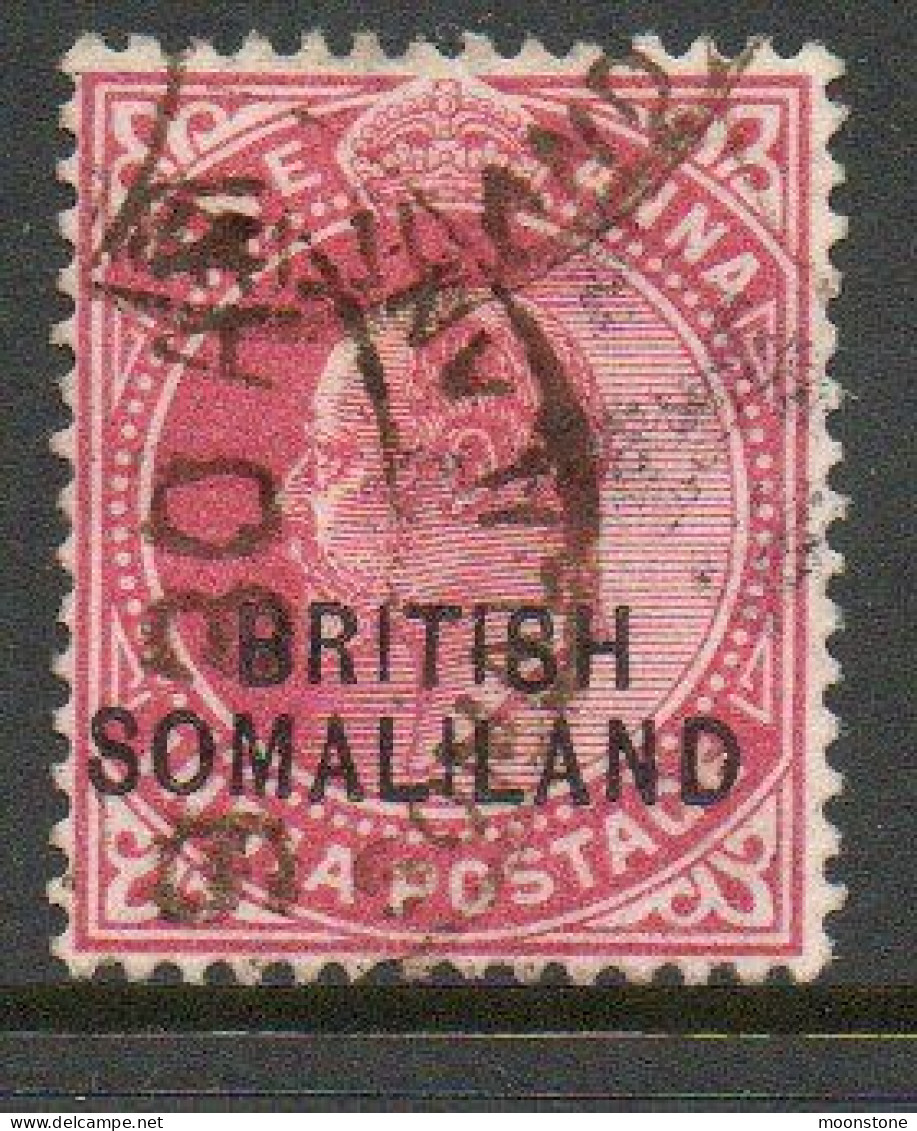 Somaliland Protectorate 1903 KEVII 1 Anna Overprint (at Bottom) On India, Used, SG 26 (BA2) - Somaliland (Protettorato ...-1959)