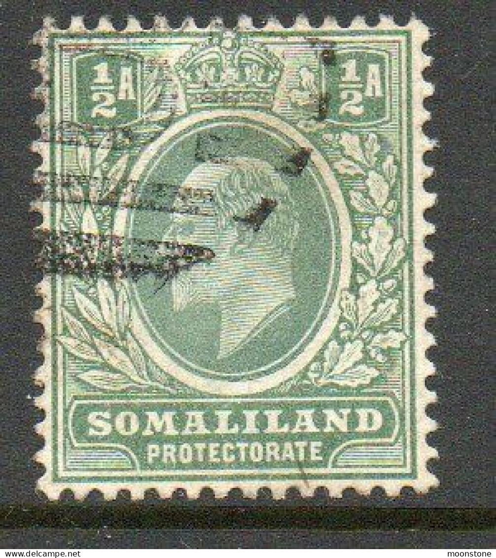 Somaliland Protectorate 1904 KEVII ½ Anna Value, Wmk. Crown CA, Used, SG 32 (BA2) - Somaliland (Herrschaft ...-1959)