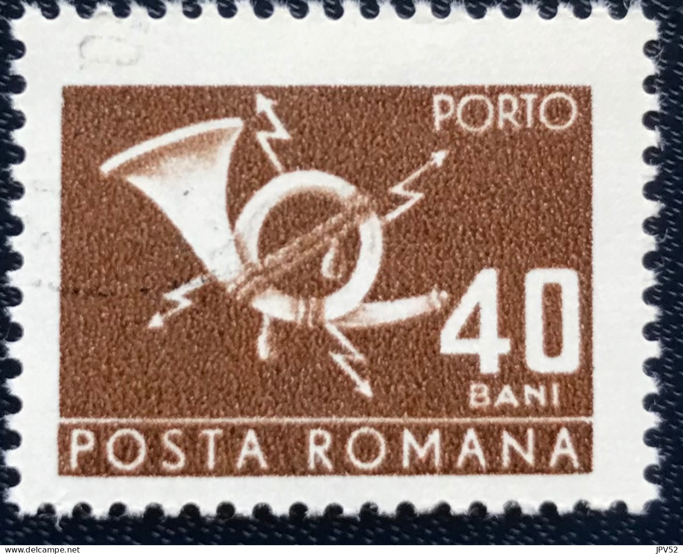 Romana - Roemenië - C14/54 - 1967 - (°)used - Michel 111 - Posthoorn & Bliksem - Impuestos