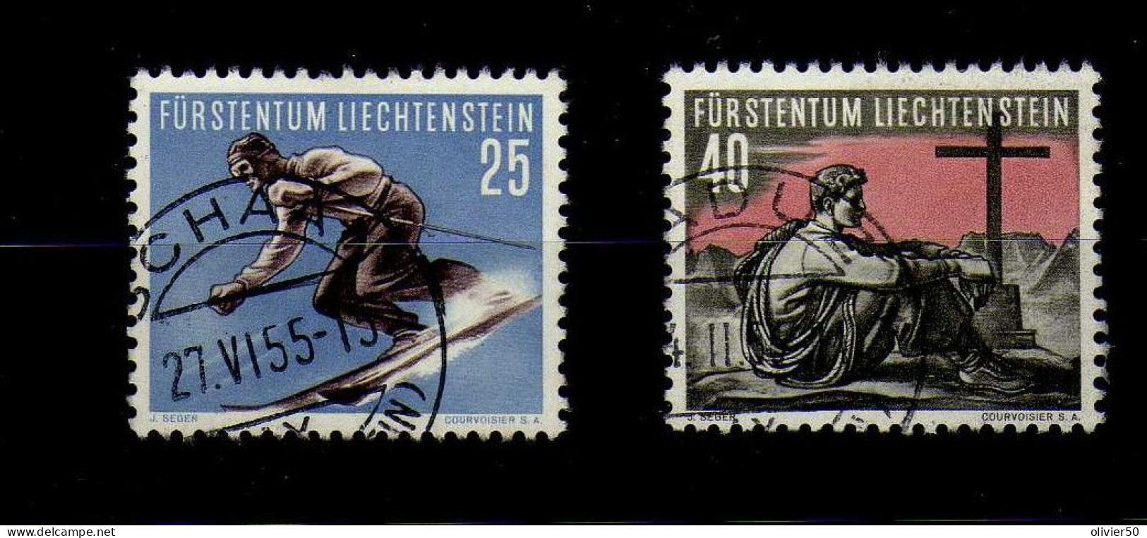 Liechtenstein - (1955) -  Sports D'Hiver- Oblit - Gebraucht