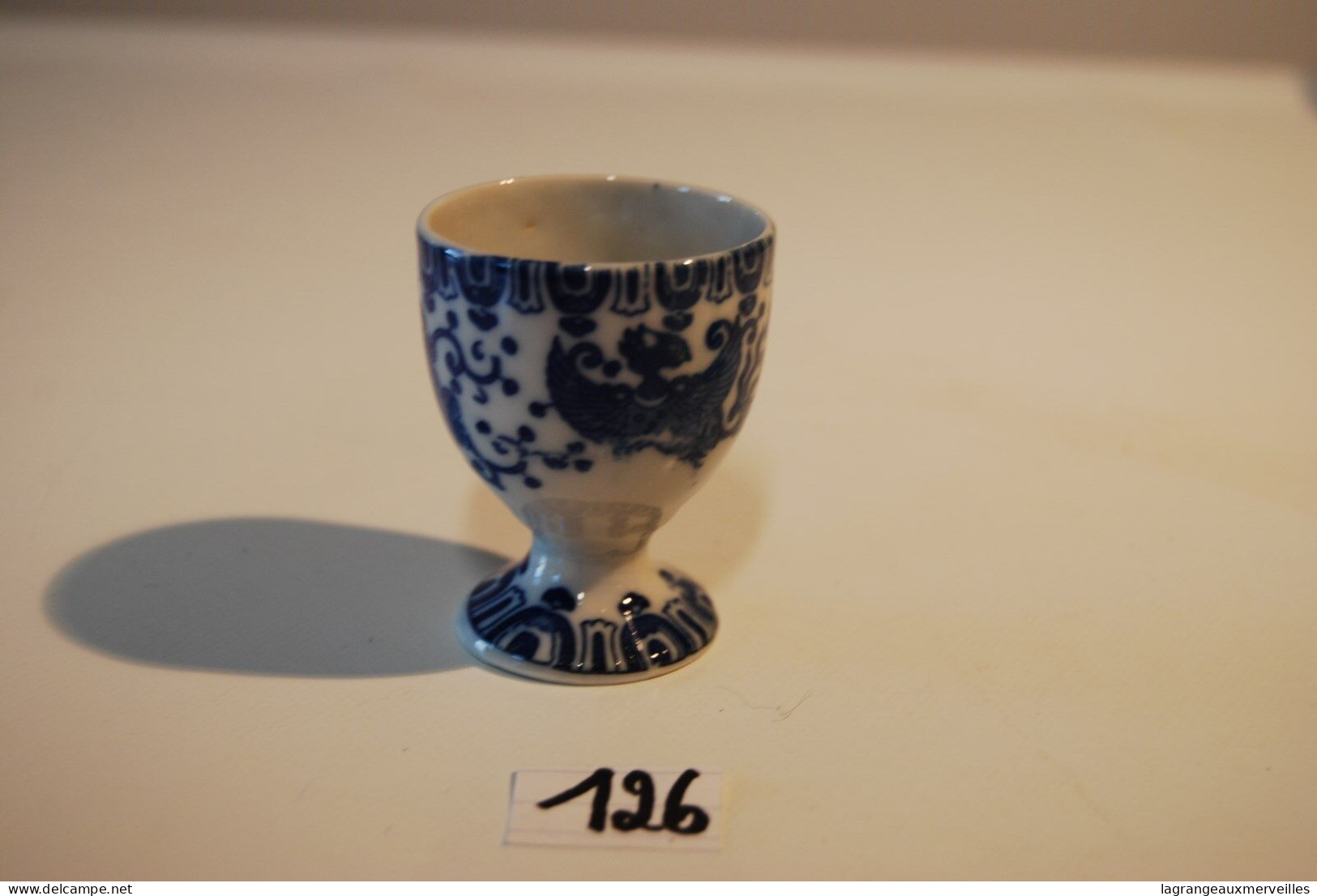 C126 Ancein Coquetier Asiatique Cachet XIX - Egg Cups