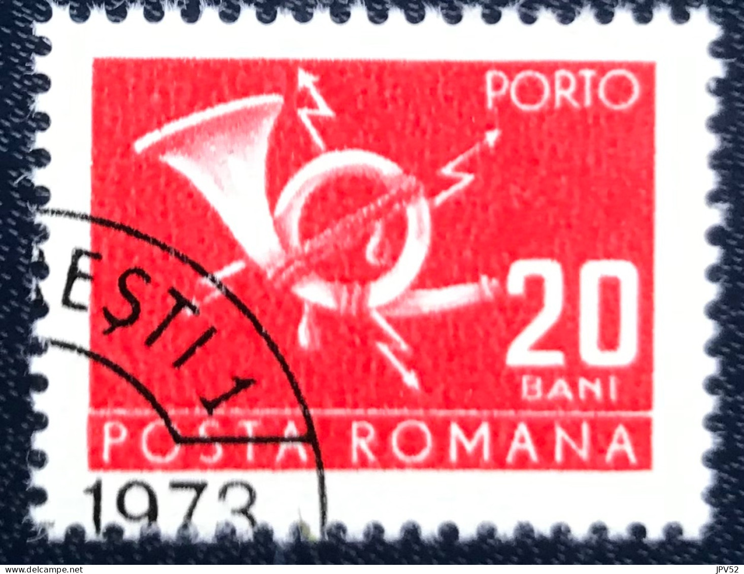 Romana - Roemenië - C14/54 - 1970 - (°)used - Michel 116 - Posthoorn & Bliksem - Port Dû (Taxe)