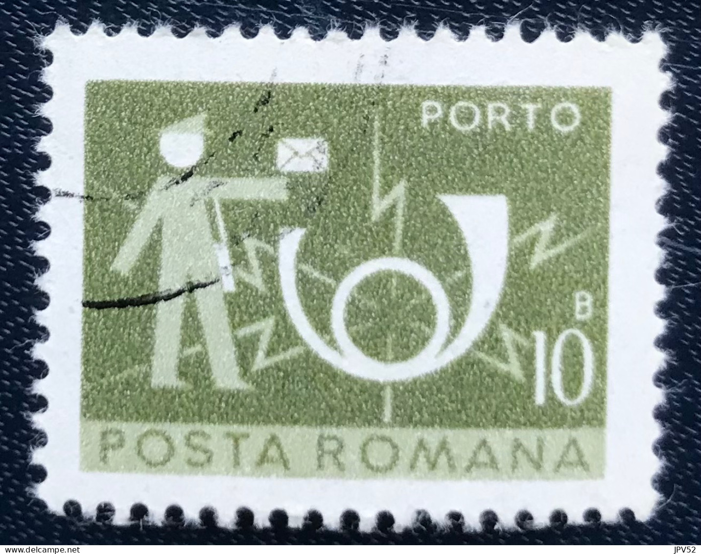 Romana - Roemenië - C14/54 - 1974 - (°)used - Michel 120 - Postbode & Posthoorn - Postage Due