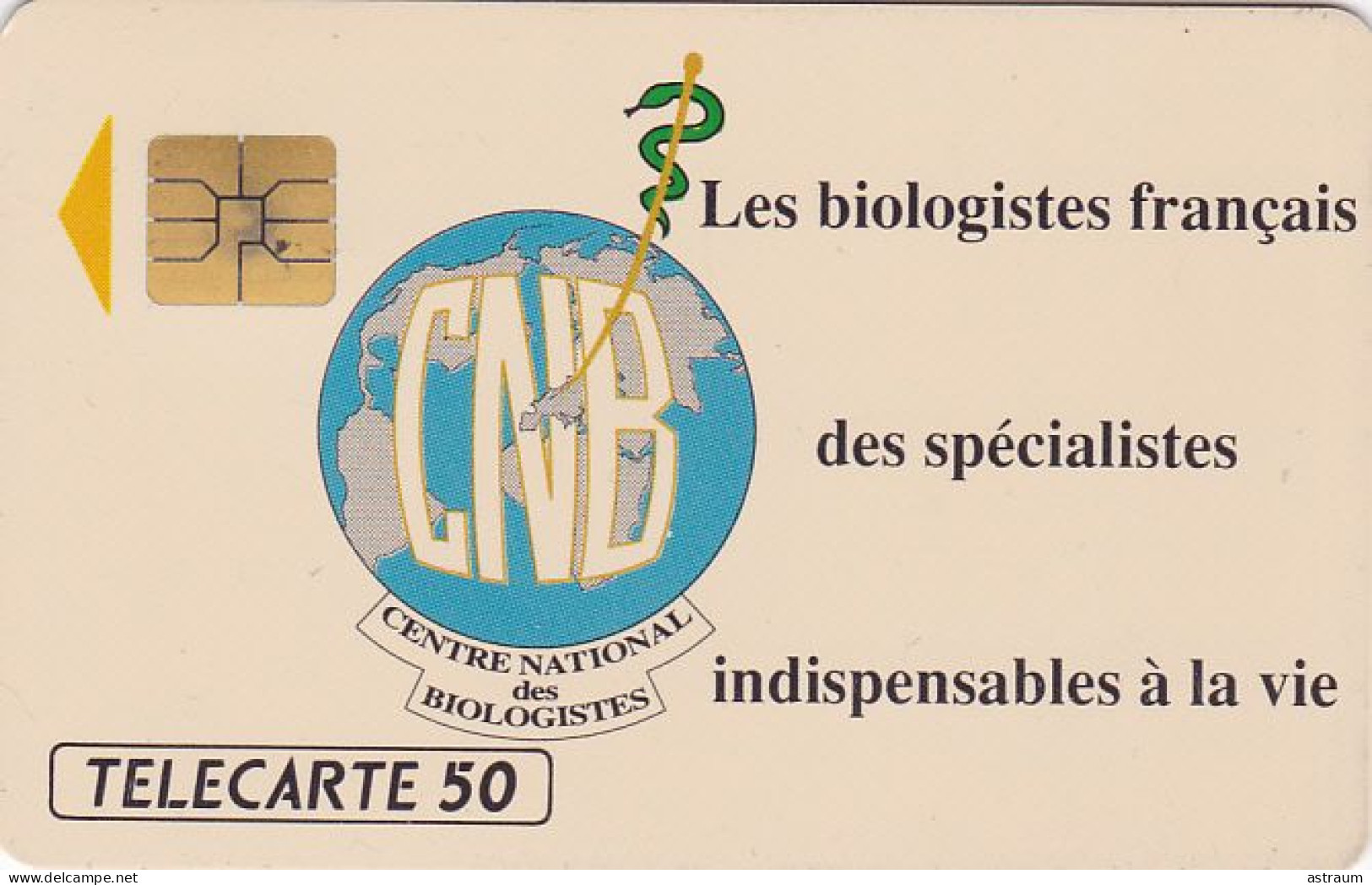 Telecarte Privée Publique En 228 Luxe - Biologistes Francais  50 U  - So3 - 1991 - 12000 Ex - 50 Eenheden