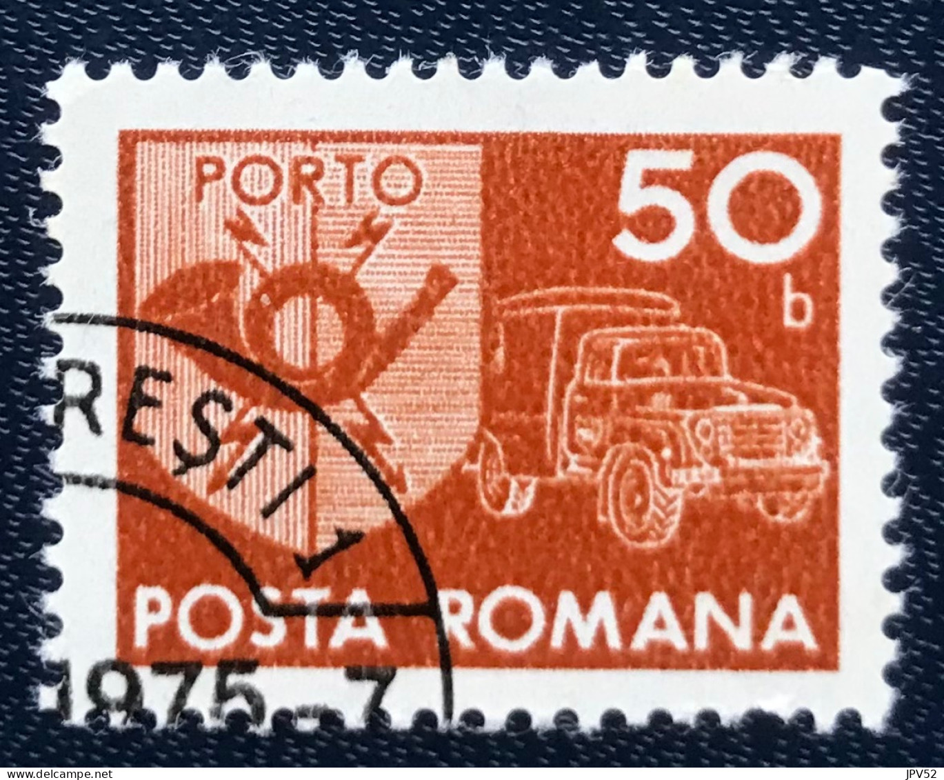 Romana - Roemenië - C14/55 - 1974 - (°)used - Michel 123 - Postembleem & Postvoertuig - Strafport
