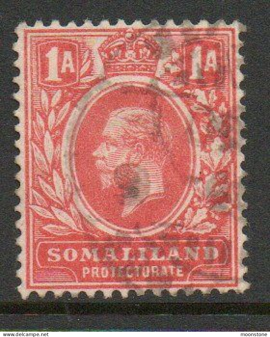 Somaliland Protectorate 1912 GV 1 Anna Value, Wmk. Multiple Crown CA, Used, SG 61 (BA2) - Somaliland (Protectorate ...-1959)