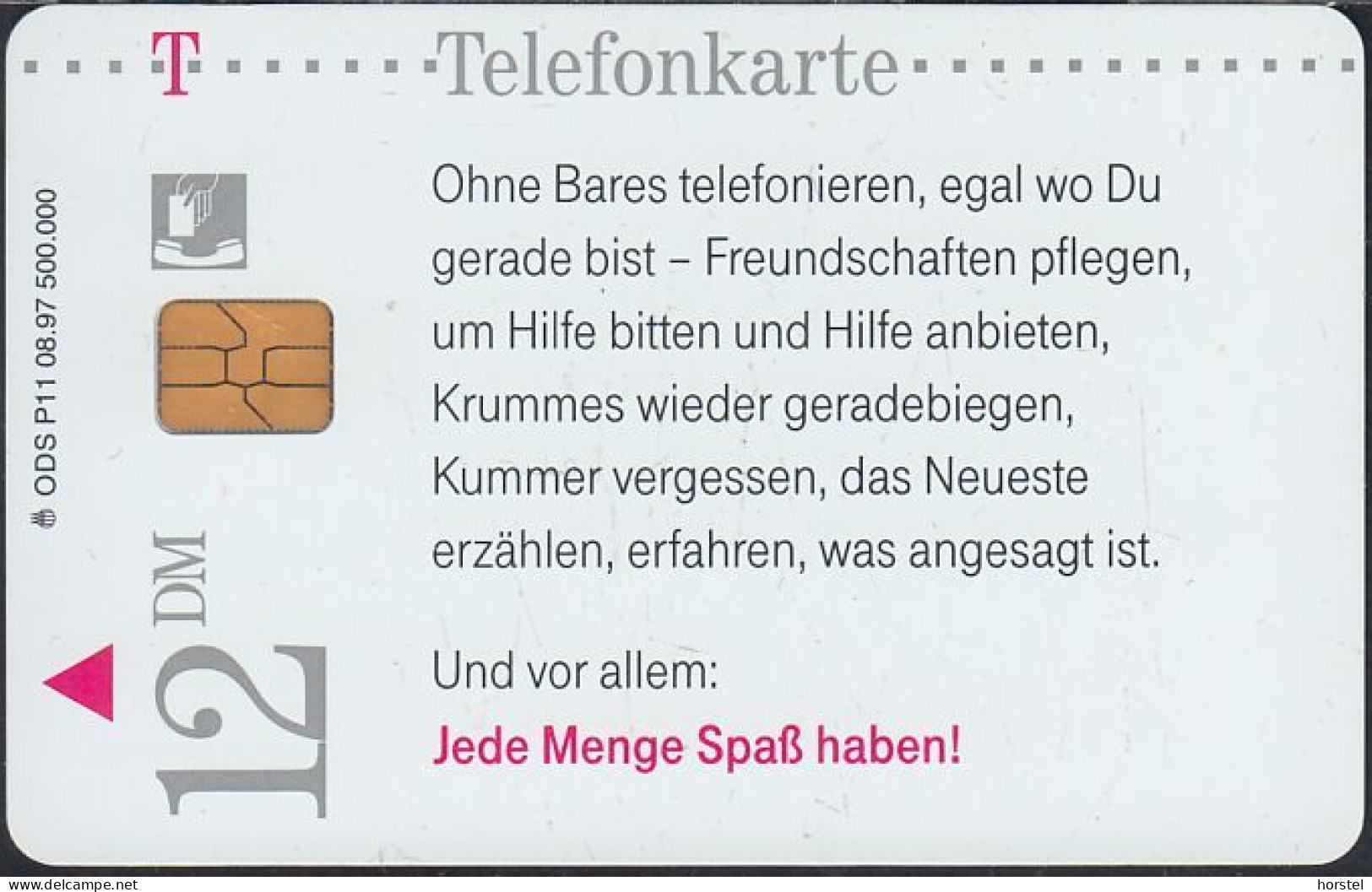 Germany P11/97 Sei Gescheit - Glühlampe DD:2709 - P & PD-Series: Schalterkarten Der Dt. Telekom