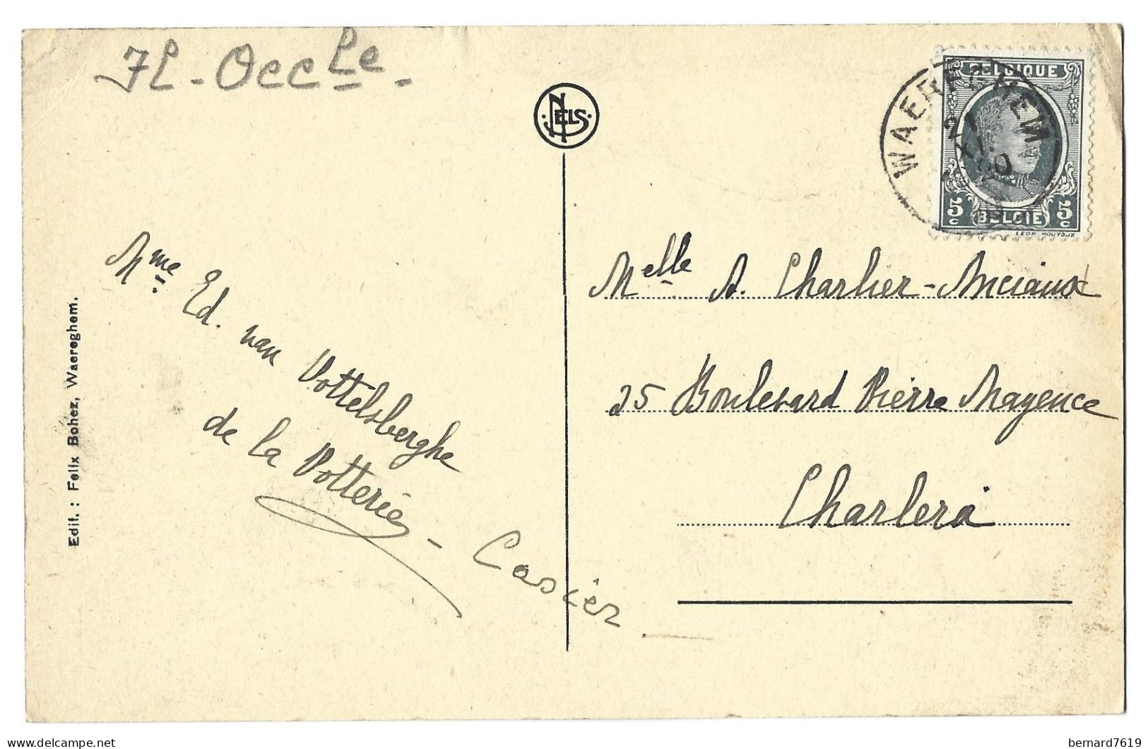 Belgique  - Waereghem  - Chalet La Tourelle - Carte Signee  Mme Ed  Va  Vottelsberghe - Waregem