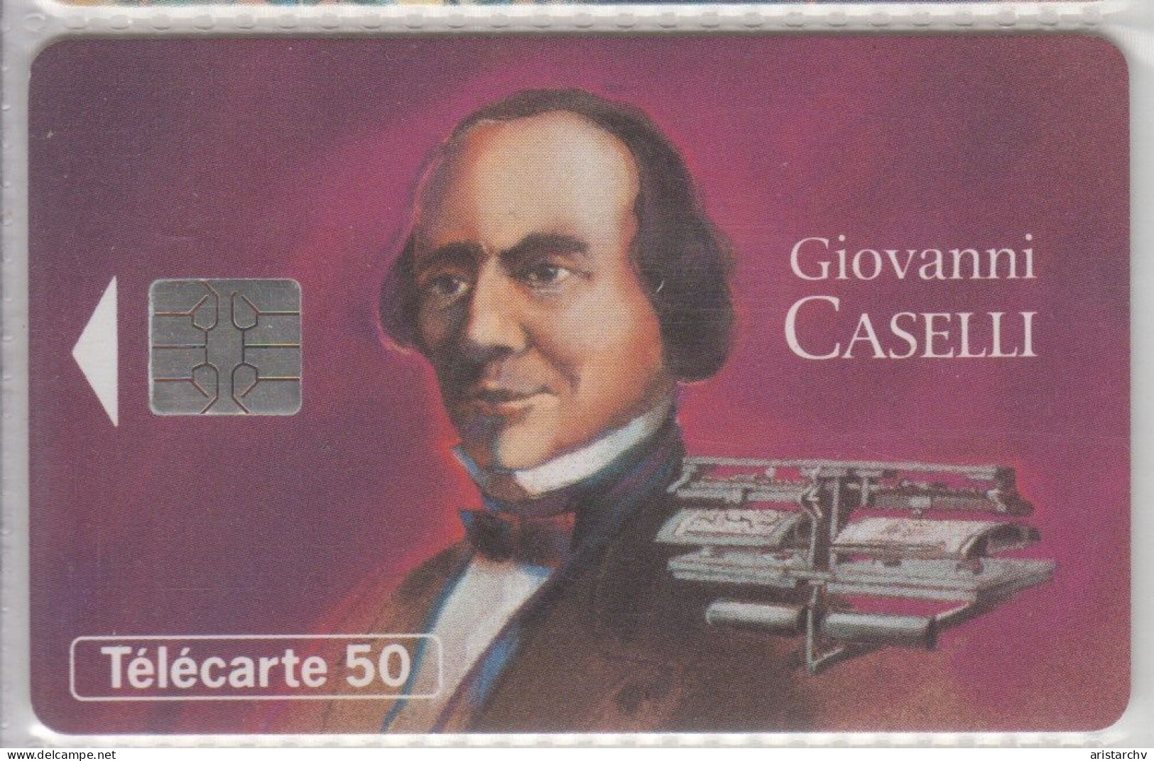 FRANCE 1994 GIOVANNI CASELLI INVENTOR 2 CARDS WITH DIFFERENT CHIPS - 1994
