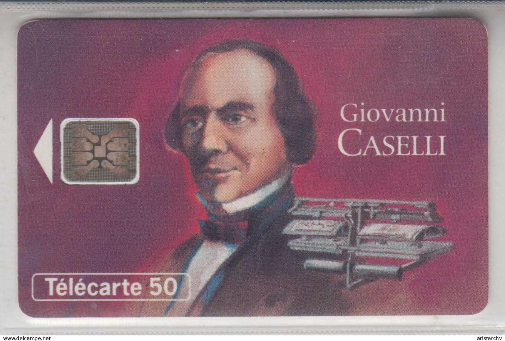 FRANCE 1994 GIOVANNI CASELLI INVENTOR 2 CARDS WITH DIFFERENT CHIPS - 1994