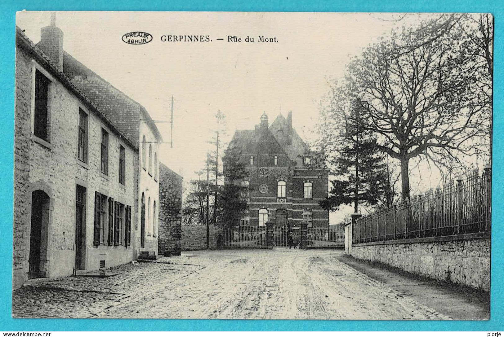 * Gerpinnes (Charleroi - Hainaut - La Wallonie) * (Préaux à Ghlin) Rue Du Mont, Unique, Old, Rare, TOP - Gerpinnes