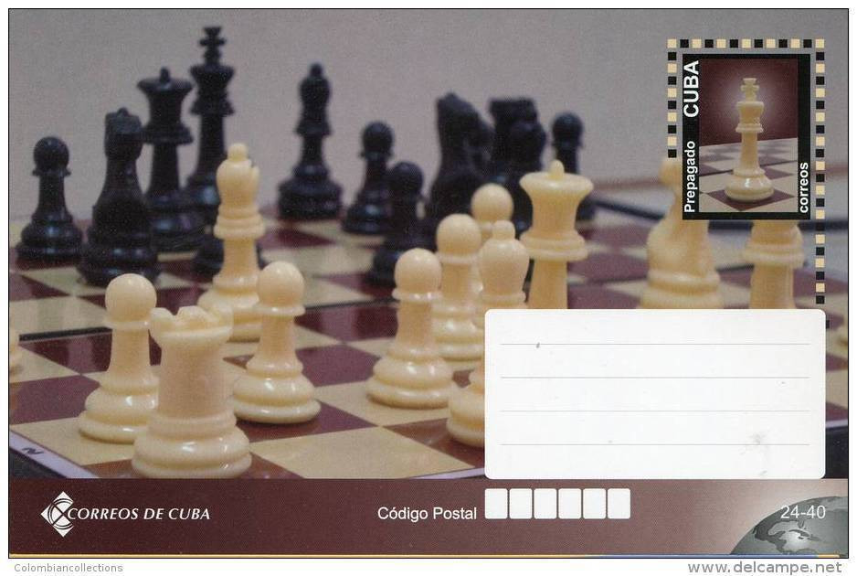 Lote TP32-6,  Cuba, 2011, Entero Postal, Postal Stationary, Ajedrez. Chess - Cartoline Maximum