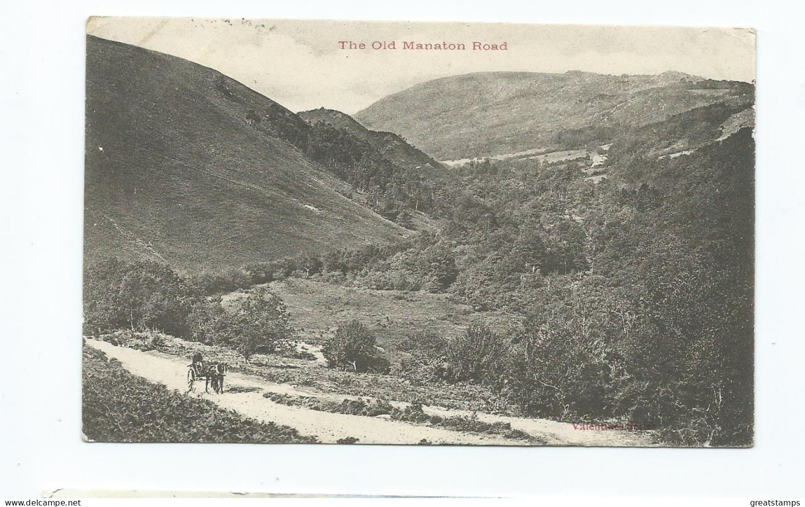 Devon Old Manaton Road Used Posted Newton Abbot 1904 - Dartmoor