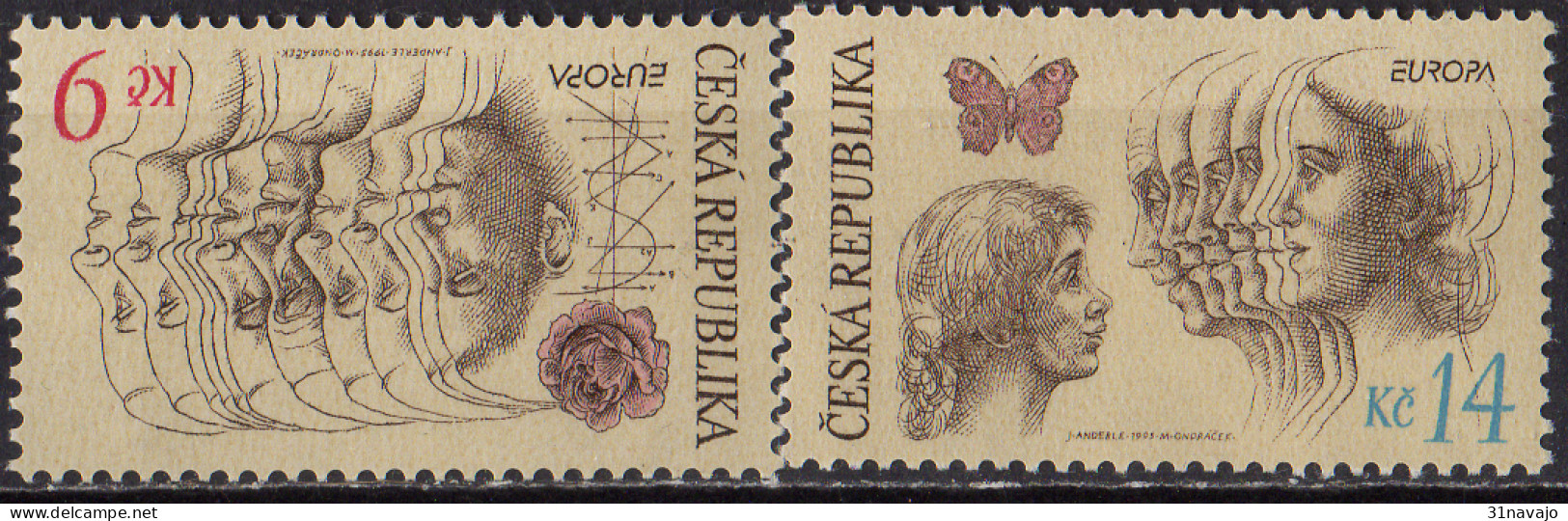 TCHEQUIE - Europa CEPT 1995 - Unused Stamps